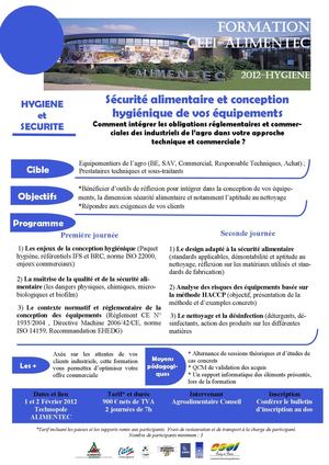 Sécurité alimentaire et conception hygiénique de vos équipements