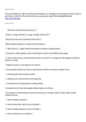 Unknown Facts About minisite design Revealed By The Experts