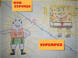 Super Pez vs Bob Esponja
