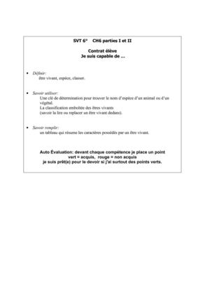 contrat: châpitre 6 partie 1 de SVT 6° Maupas