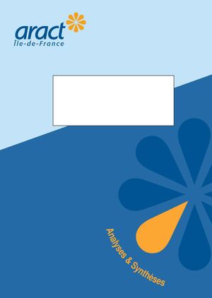 Le  circuit du linge dans les hôtels : aide à l'amélioration des conditions de travail des personnels intervenants