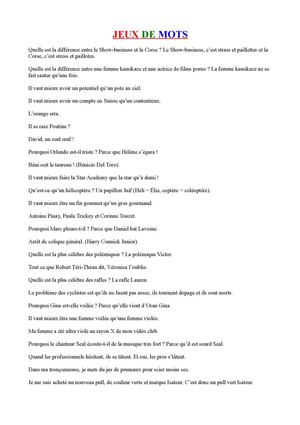 Jeux de mots