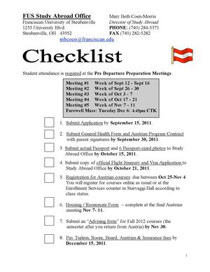 Austria Program handbook Spring 2012