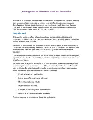 Límites y posibilidades de los sistemas técnicos para desarrollo social