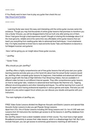 The Most Reiable Guitar Lessons