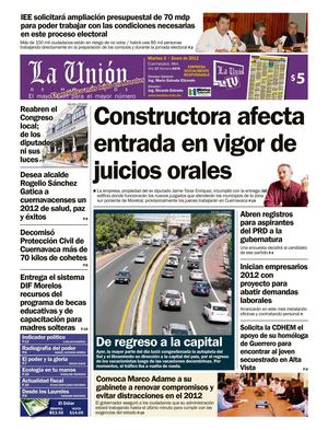 La Unión de Morelos 03 Enero 2012