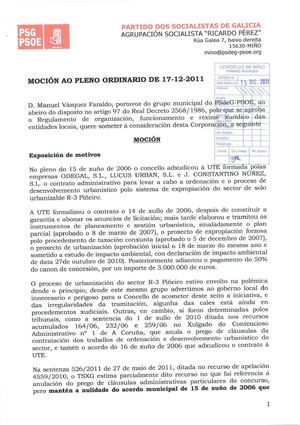 2011-12-17 Moción ao pleno ordinario sobre Piñeiro