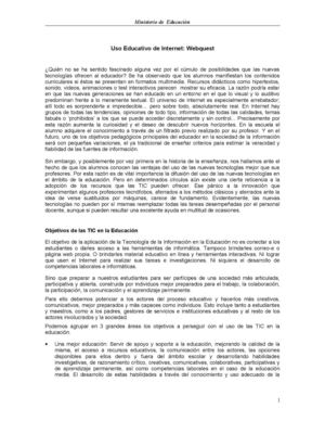 USO EDUCATIVO WEBQUEST