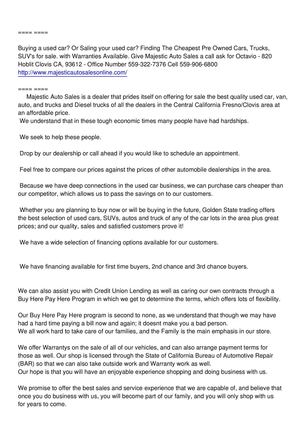 How To Buy An Used Car - We're To Buy An Used Car