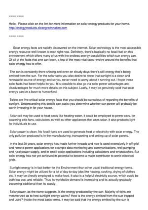 Advantages of Solar Energy - Make Them Yours