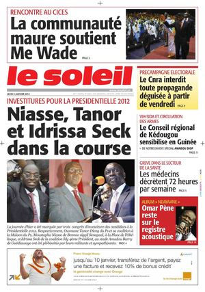Edition du 05 Jan 2012