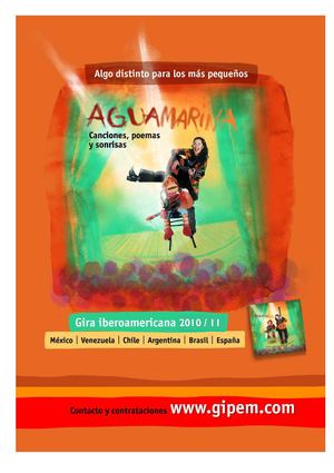 carpeta espectáculo: Aguamarina, canciones, poemas y sonrisas