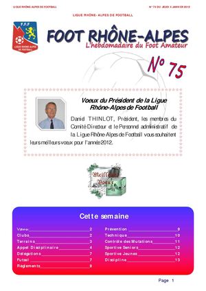 Journal N°75 du 05.01.12