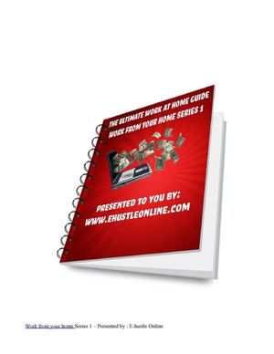 Work At Home Guide 2012! Exposed E-Careers!