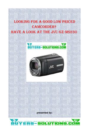 best jvc camcorder
