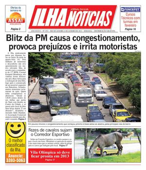 Jornal Ilha Notícias - Edição 1553 - 06/01/2012