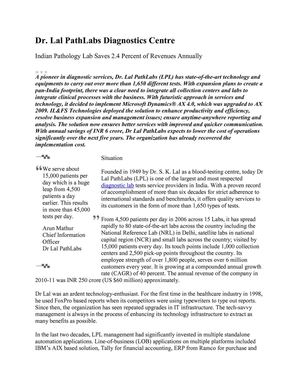 Dr. Lal PathLabs Diagnostics Centre