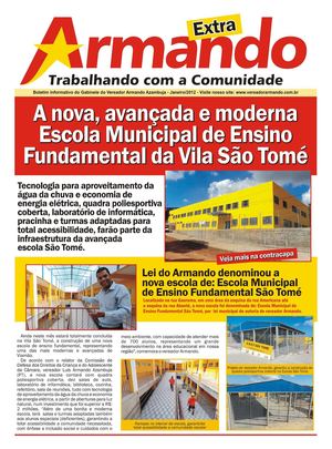 Informativo Vereador Armando - Extra