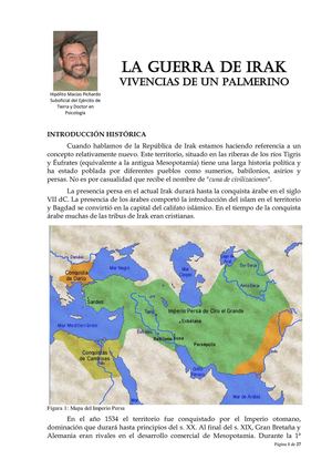 La Guerra de Irak. Vivencias de un palmerino