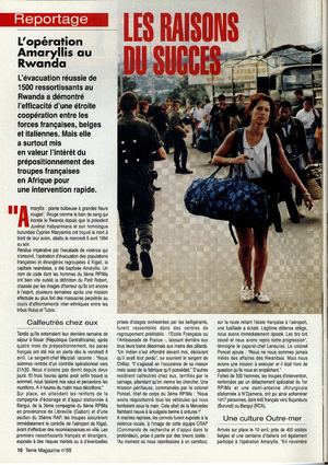 OPERATION AMARYLLIS RWANDA