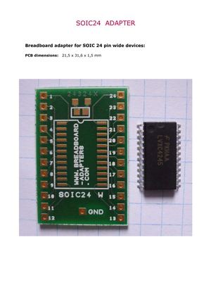 SOIC24 Breadboard adapter 