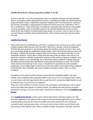 Satellite Direct Review