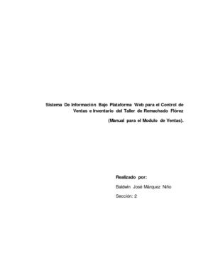 Manual de venta( sistema de Inventario y Facturación Taller Remachado Florez)