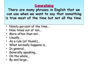 Useful expressions