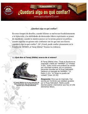 lección 01 Quedará algo en qué confiar By ahmedministerio.org