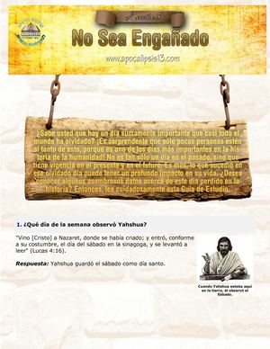 lección 05 No Sea Engañado