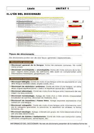 L'ÚS DEL DICCIONARI