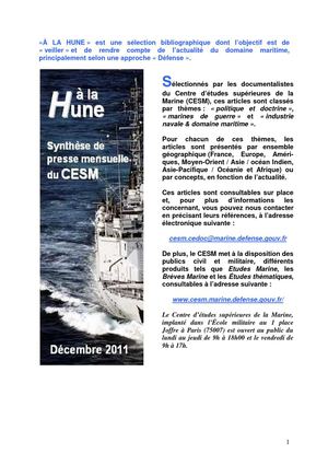 A la Hune - décembre 2011