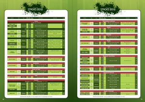 Calendrier été 2012