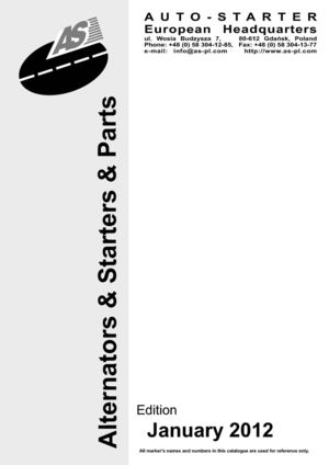 Auto-Starter Katalog 01.2012
