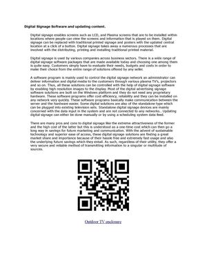 Digital Signage Software and updating content.