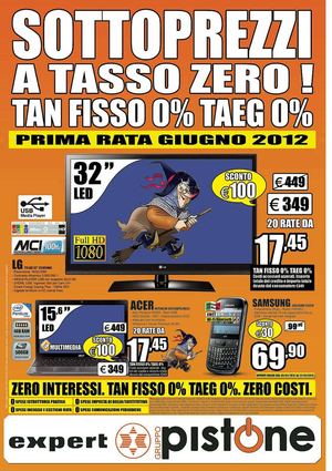 Volantino Expert gruppo Pistone dal 5/1 al 22/01/2012