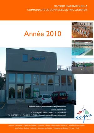 Rapport d'activités CCPS 2010