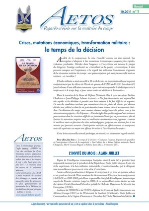 Lettre mensuelle 01 - Le temps de la décision