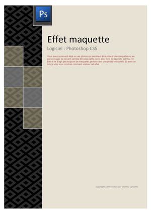 Tuto Photoshop - effet maquette -