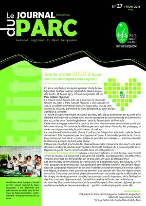 Journal du Parc naturel régional du Haut-Languedoc n°27 - Hiver 2012