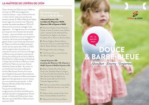 Programme Douce et Barbe-Bleue