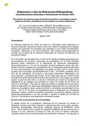 Referencias bibliográficas