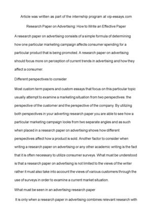 Реферат: Advertisement Essay Research Paper For some time