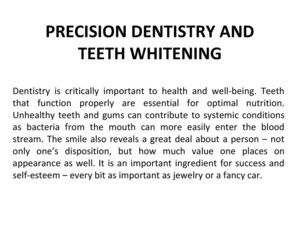 woodland hills dentist - PRECISION DENTISTRY AND TEETH WHITENING