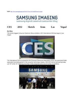 CES 2012 Sketch from Las Vegas!