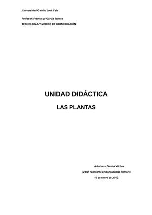 Trabajo.3 Tecnología_Unidad didáctica: Las plantas