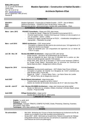 CV - Laurent BAILLON