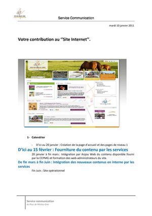Méthodologie 'Site Internet CCPMG'
