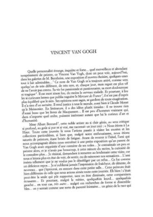 Octave Mirbeau, « Vincent Van Gogh »