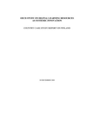 OECD Case Study on Finland